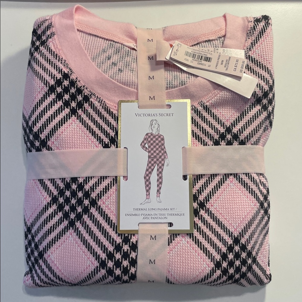 New with Tag- Victoria's Secret Pink Plaid Pajama Set